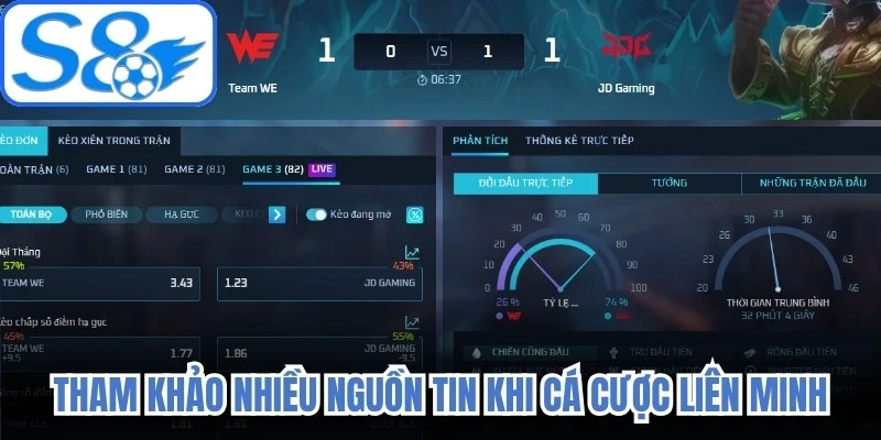 Tham khảo nhiều nguồn tin khi cá cược liên minh