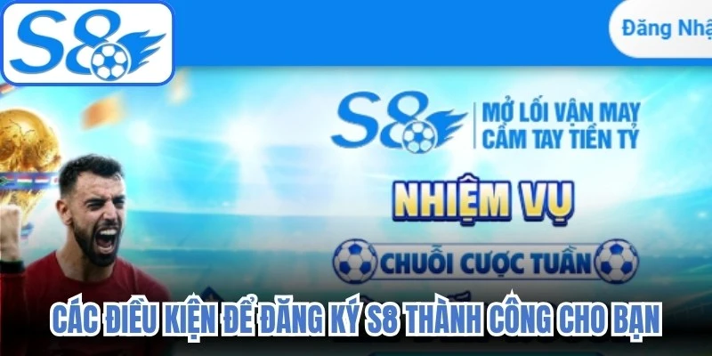 Các điều kiện để đăng ký S8 thành công cho bạn