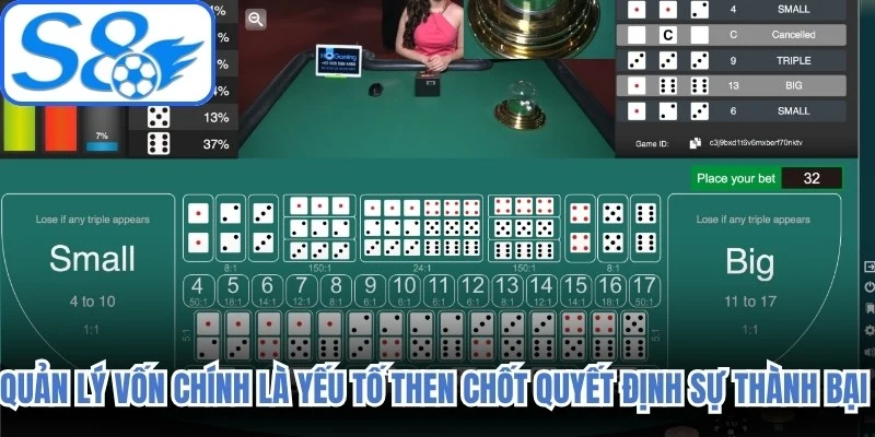 Quản lý vốn chính là yếu tố then chốt quyết định sự thành bại trong tài xỉu online